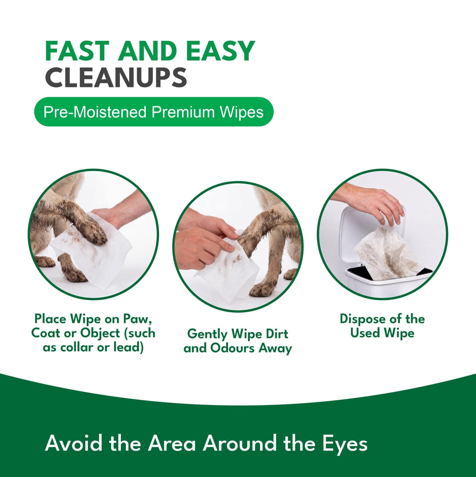 Sanigone dog wipes — quick clean-ups after walks