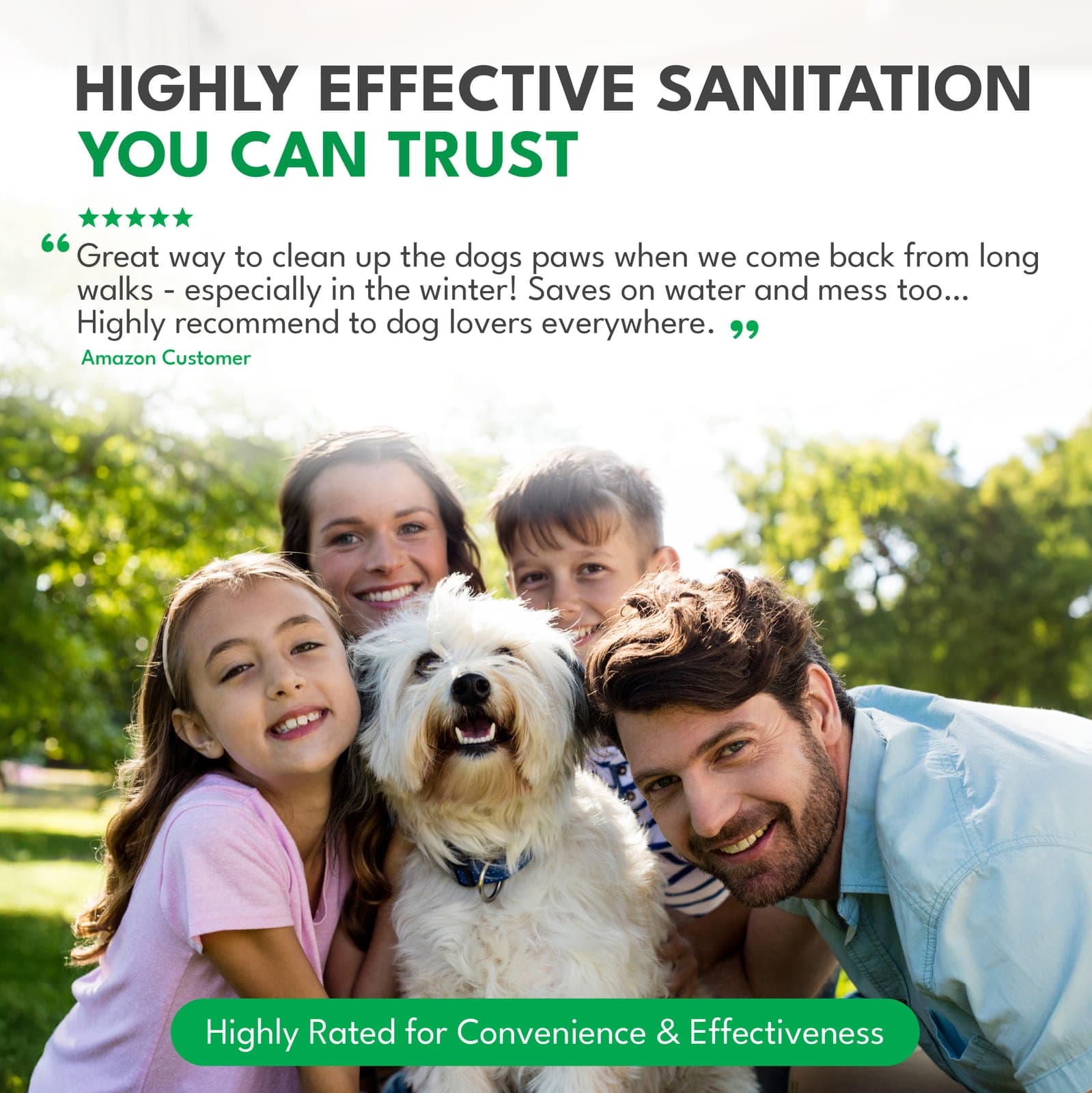 Sanigone dog wipes — protection your dog can trust