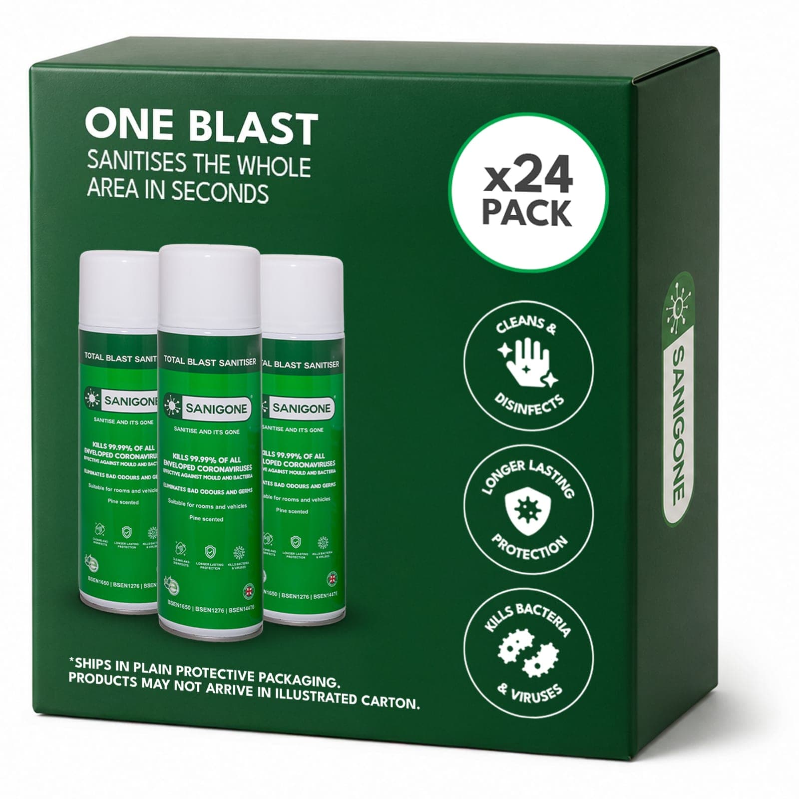 Sanigone Total Blast — case of 24 cans